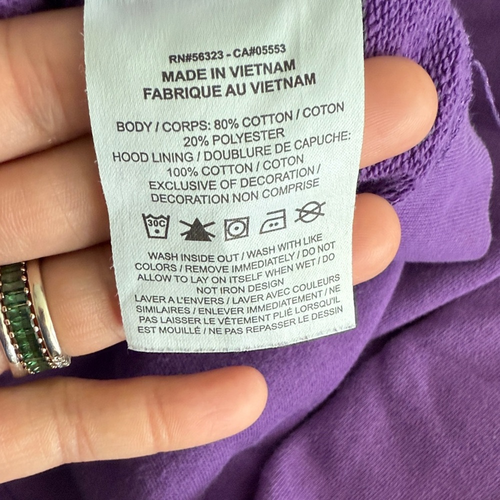 Nike Women's Vibrant Purple Hoodie - Picture 4 of 4